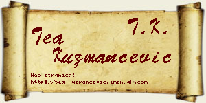 Tea Kuzmančević vizit kartica